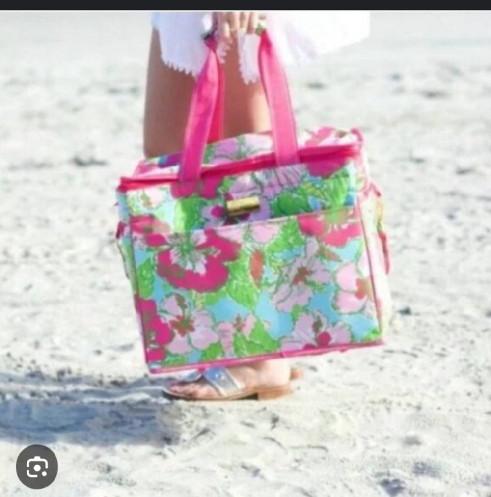 Lilly Pulitzer Big Flirt Beach Cooler Bag Insulated - Picture 2 of 11